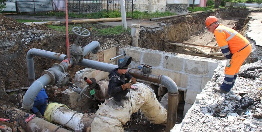 ремонт, теплотрасса, фото