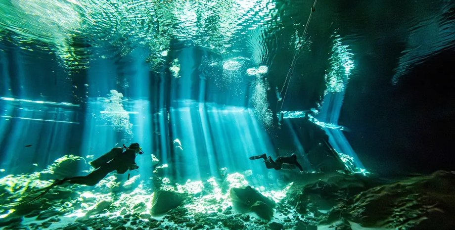 подводная пещера мексика