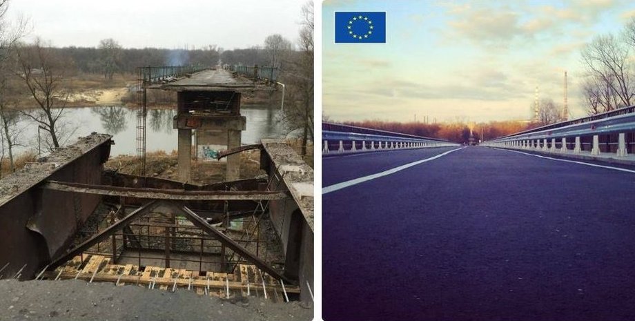 Мост через Северский Донец / Фото: twitter.com/EUDelegationUA