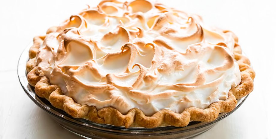 лимонний пиріг, рецепт лимонного пирога Брі Ван де Камп, пиріг з відчайдушних домогосподарок, простий рецепт пирога з меренгою