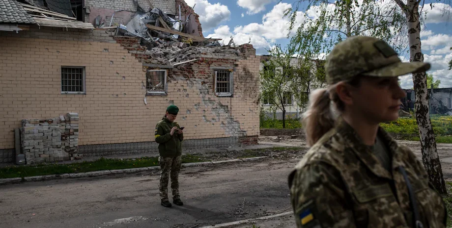 Пограничники, Украина, Черниговская область, вторжение