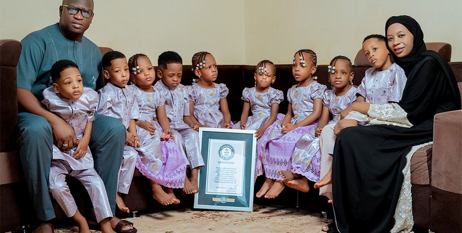 Девятерня из Мали отметила 4-летие