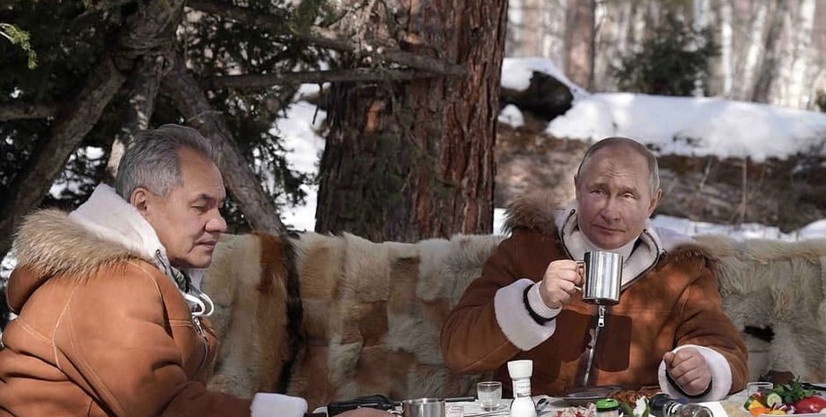 Владимир Путин, Сергей Шойгу, Сибирь, Вездеход, Зима, Кремль