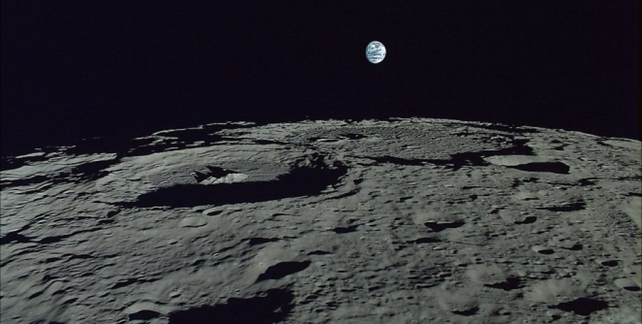 Луна, Земля, космос, фото
