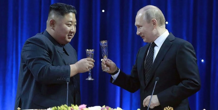 КНДР, Ким Чен Ын, президент России, Владимир Путин, шампанское