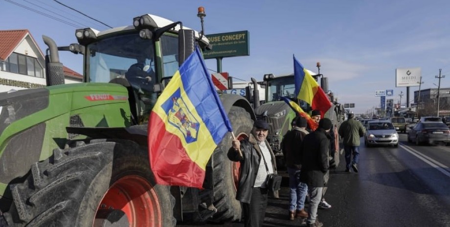 Румунія, блокада, протест, фермери, кордон, Україна, фото