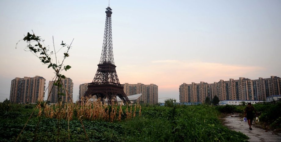 Тяньдучэн, город-призрак, заброшенный город в Китае, копия Парижа, путешествия, блогер посетил заброшенный город, Париж в Китае