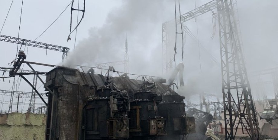 массированный обстрел, объект энергетики, электричество