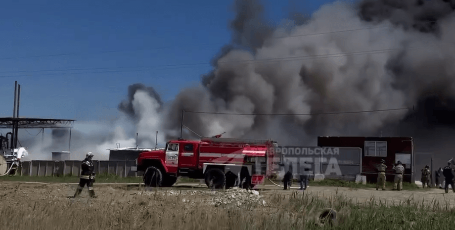 горить склад гсм, склад гсм, Ставрополь пожежа, Ставрополь склади гсм