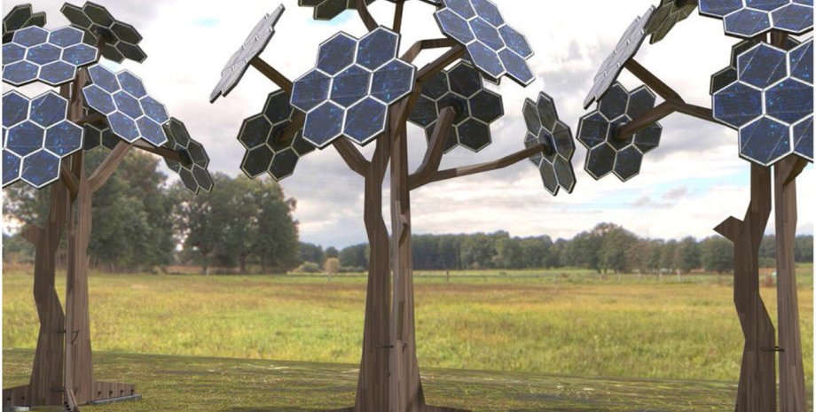 солнечные деревья панели нового типа