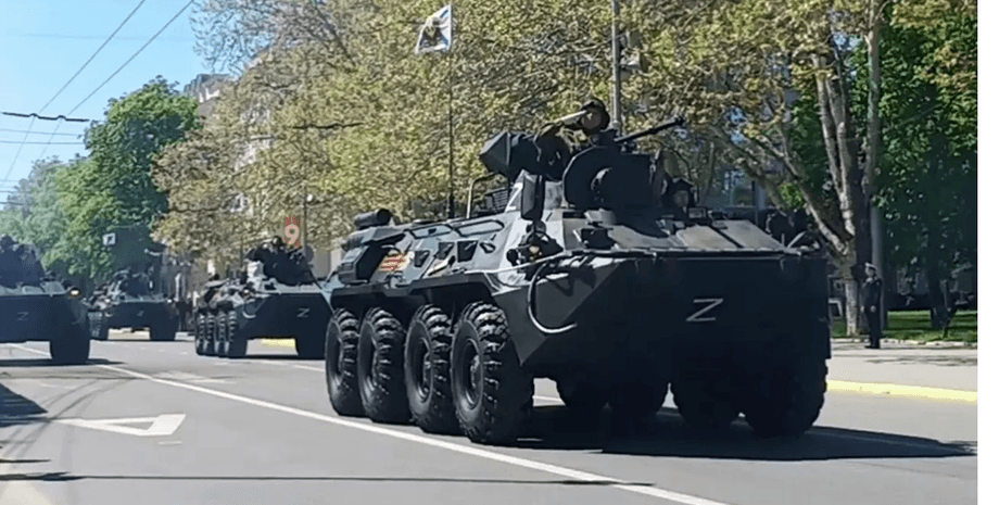 Парад у Севастополі, 9 травня, військова техніка