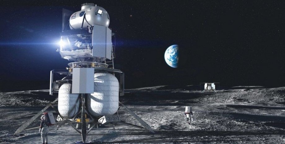 Посадочный аппарат Blue Moon от компании Blue Origin