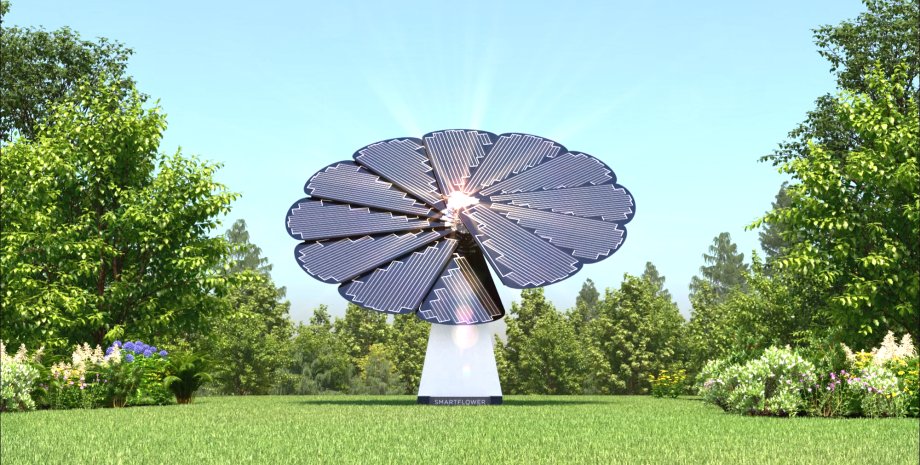 солнечная электростанция, солнечная панель, солнечная батарея, SmartFlower