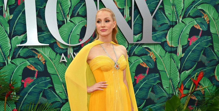 джессика честейн, платье, тони