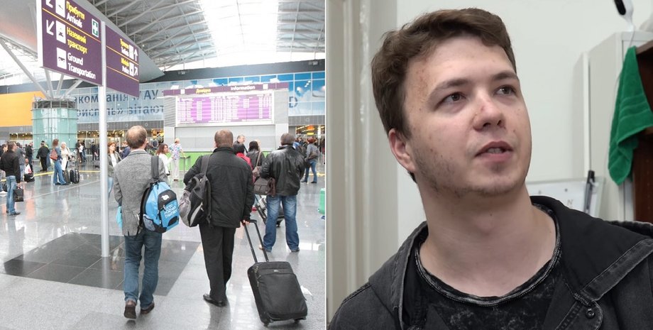 Борисполь, аэропорт, Роман Протасевич