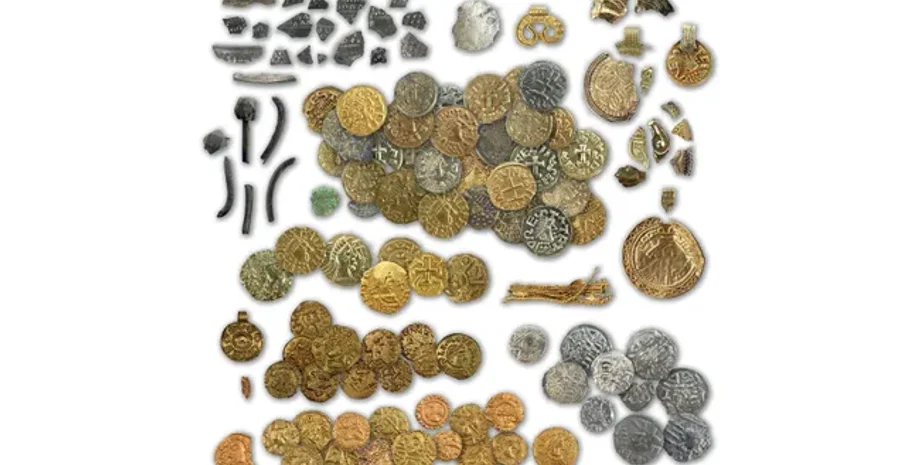 монеты, деньги, клад, находка, археологи, археология, нидерланды