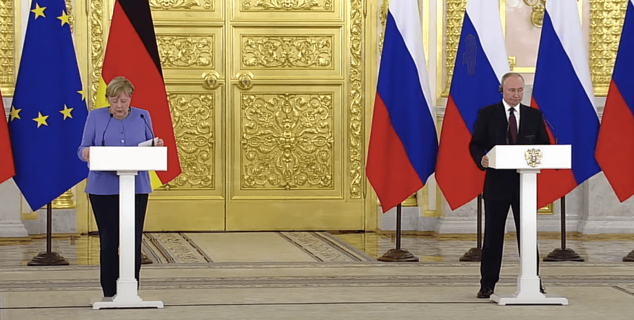 Пресс конференция Путина и Меркель