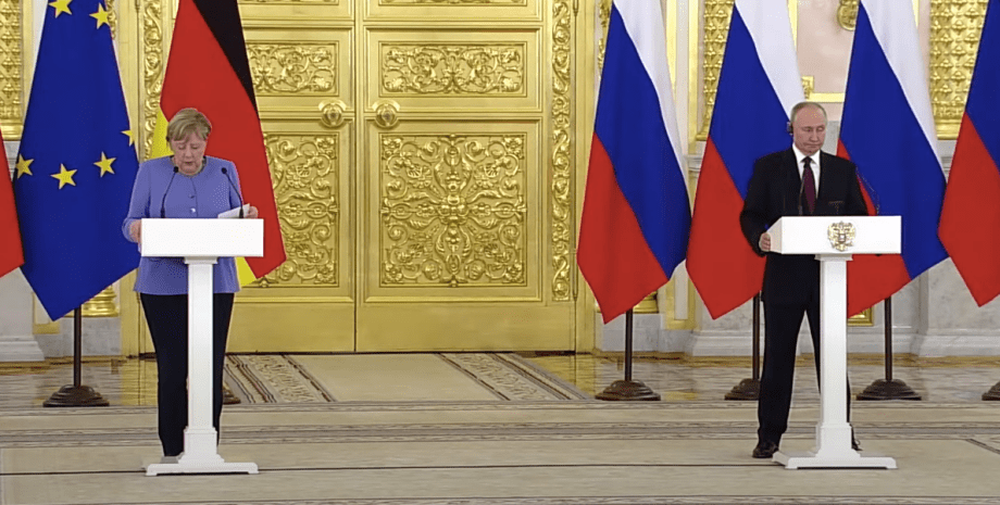 Пресс конференция Путина и Меркель