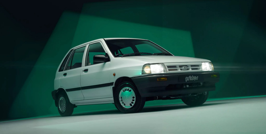 Kia Pride 1996, Kia Pride, электромобиль Kia, электромобиль Kia