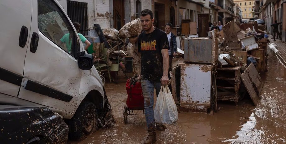 Іспанія, Валенсія, шторм, бруд