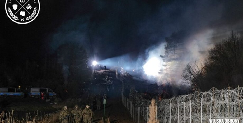 мигранты на границе Польши