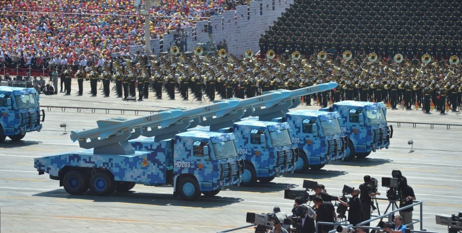 ракеты на параде, китайская армия, армия кнр