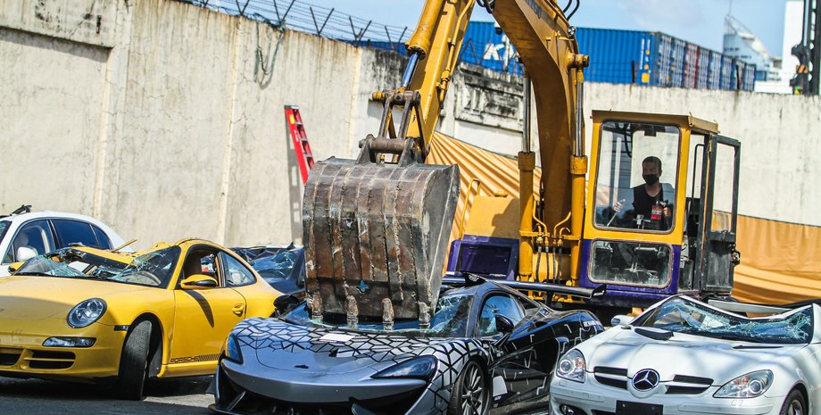 уничтожение суперкаров на Филиппинах