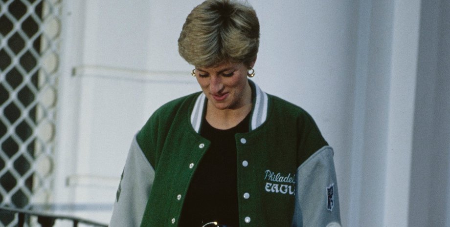 принцесса Диана, университетская куртка, Philadelphia Eagles