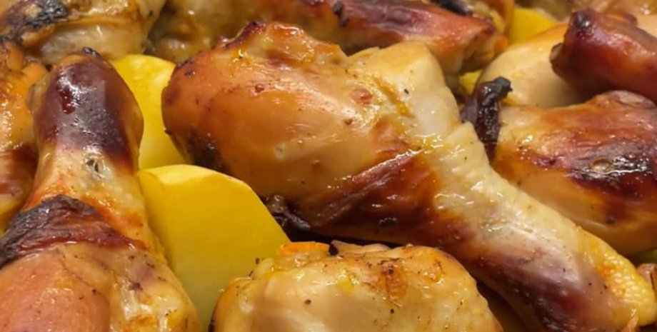 курячі гомілки, курка з картоплею