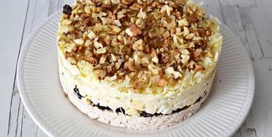 салат, салат з курячим філе, салат з сиром і грибами, кулінарні рецепти