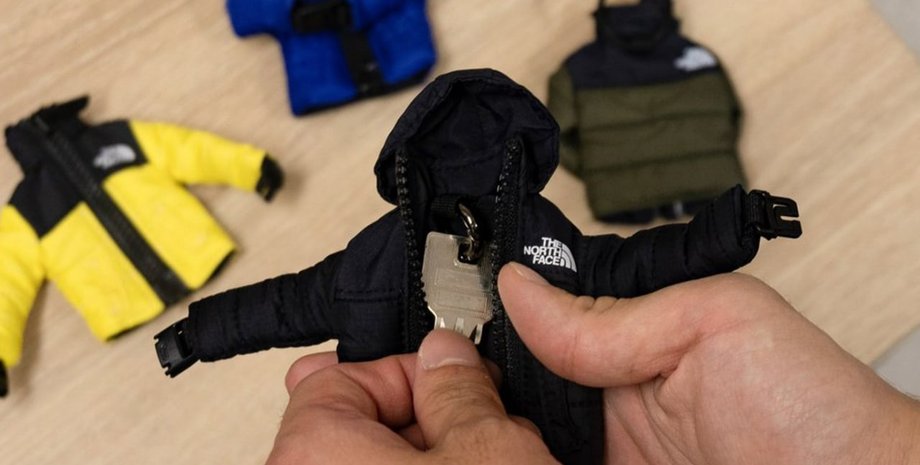 The North Face, брелок, пуховик