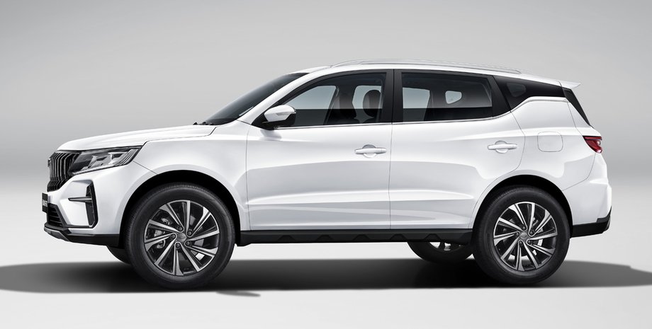 китайский кроссовер, экстерьер Geely Emgrand X6 Pro, внешность, вид сбоку