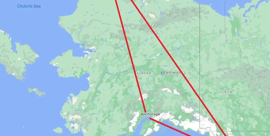 аляска, треугольник аляска