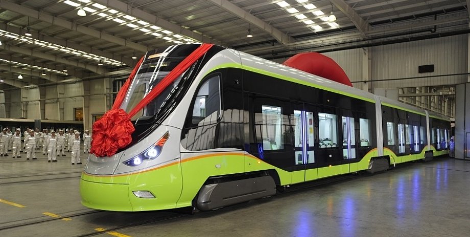 Первый беспилотный трамвай в Китае / Фото: chinadaily.com.cn