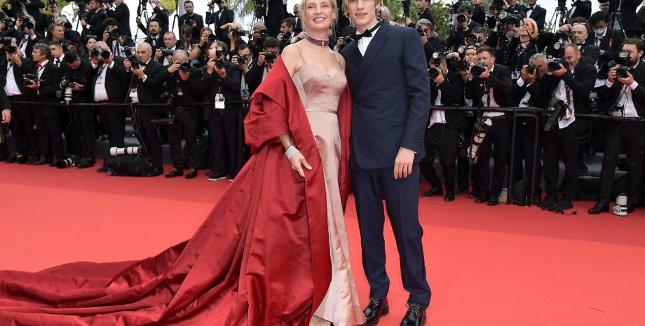 Ума Турман и Левон Турман-Хоук, Ума Турман сын, Ума Турман дети, каннский кинофестиваль 2023