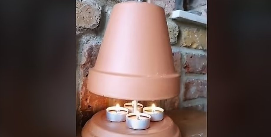 обігрівач із горщиків, обігрівач із теракотових горщиків