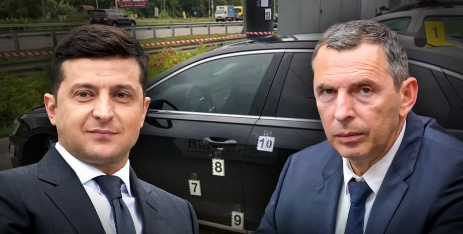 Володимир Зеленський, Сергій Шефір, замах на Шефіра, авто Шефіра