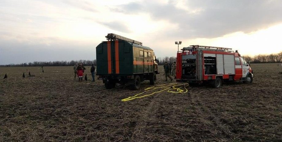 Место крушения вертолета / Фото: novosti.dn.ua