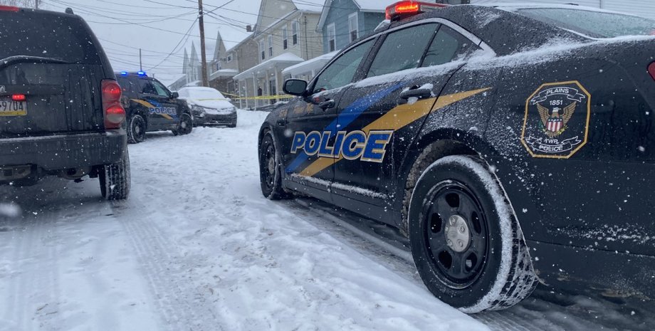 соседи, плейнс, пенсильвания, перестрелка, уборка снега