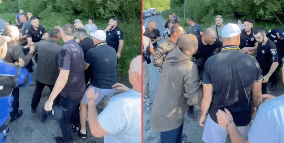 зранку 23 липня місцеві жителі влаштували конфлікт з ТЦК у Микуличині