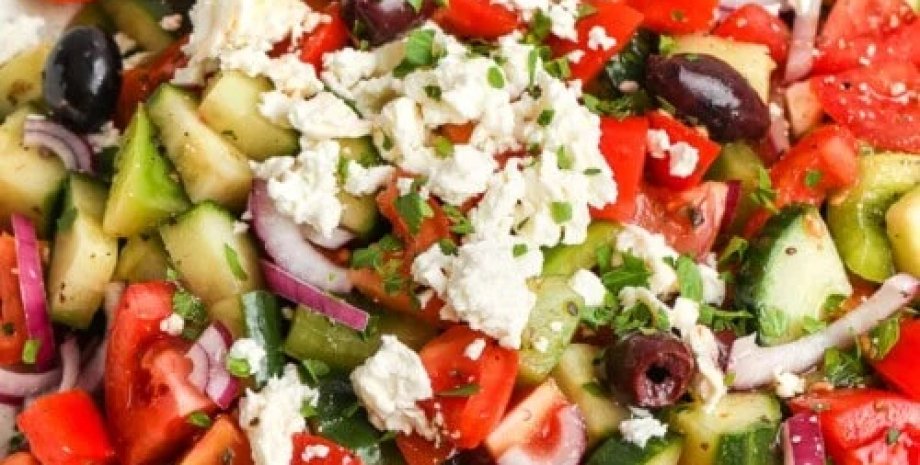 Греческий салат, салат рецепт, греческий салат рецепт, овощной салат рецепт