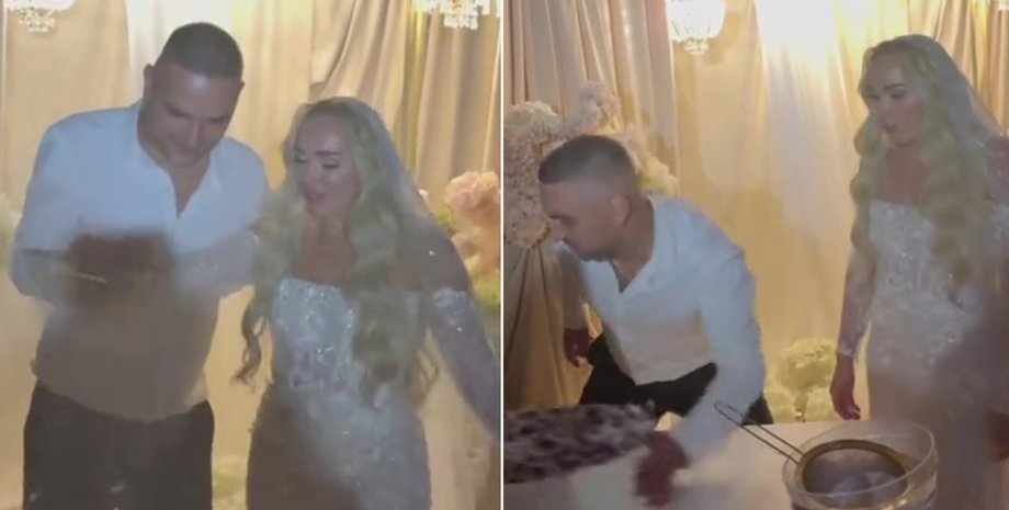 Молодята посварились через торт