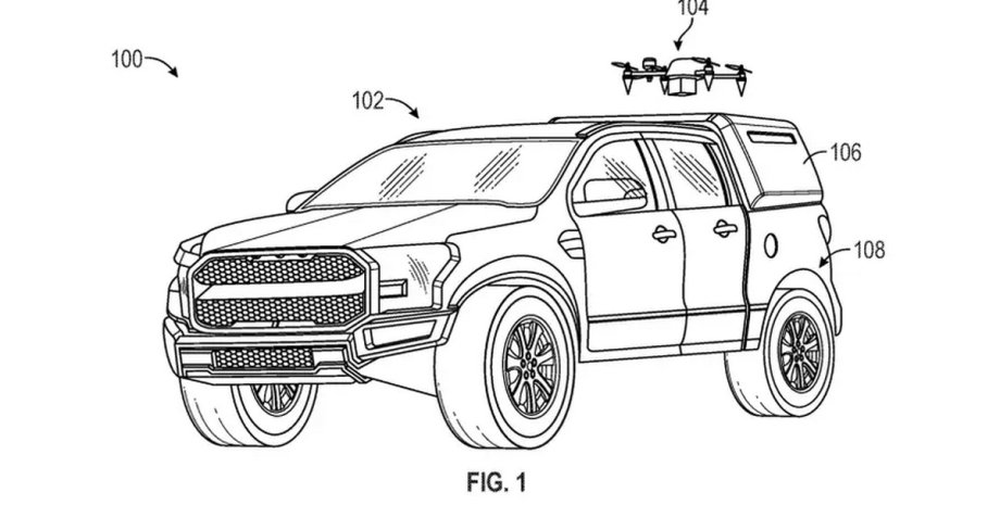 Ford, крепление для дрона, люк