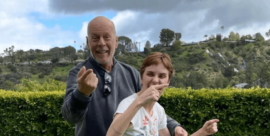 брюс уиллис деменция, дочери брюса уиллиса, деми мур, эмма хеминг-уиллис, день отца 2024, жена брюса уиллиса