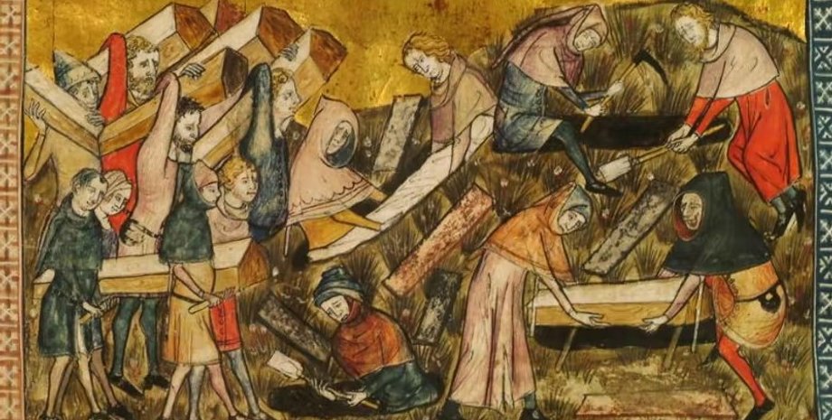 Чума, смерть, похороны