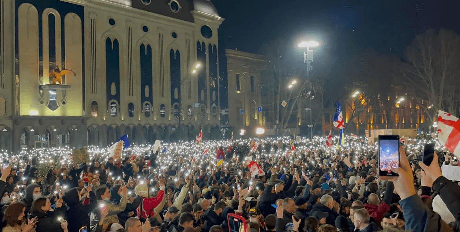 протест, Грузия, иноагент, законопроект