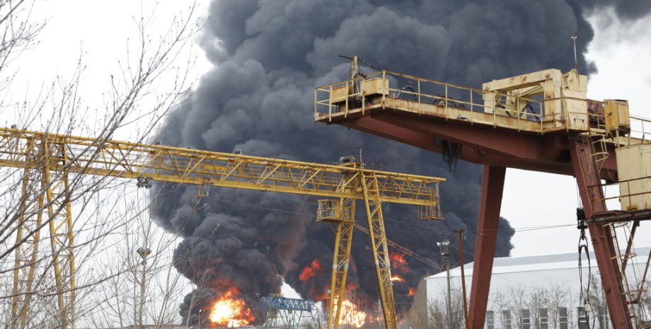 Пожар на нефтебазе, удар по Белгороду, Белгород, удар ВСУ