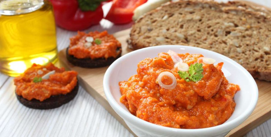 Песто из красного перца, сладкий перец рецепт, перец рецепт, песто, итальянская кухня