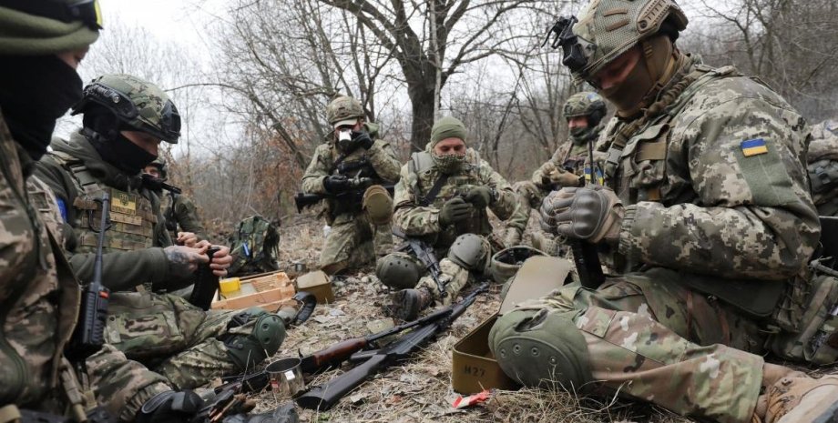 українські солдати, дерева, ліс, фото