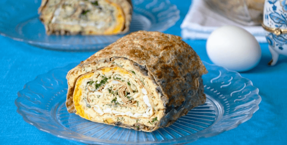 рулет із грибами рулет, лаваш, страва, їжа, закуска